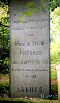 Jüdischer Friedhof Ohlsdorf-Mose de David Jessurun