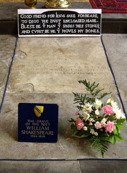 Tumba y epitafio de Shakespeare